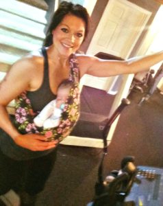 1st Postpartum workout for me and Stella! 